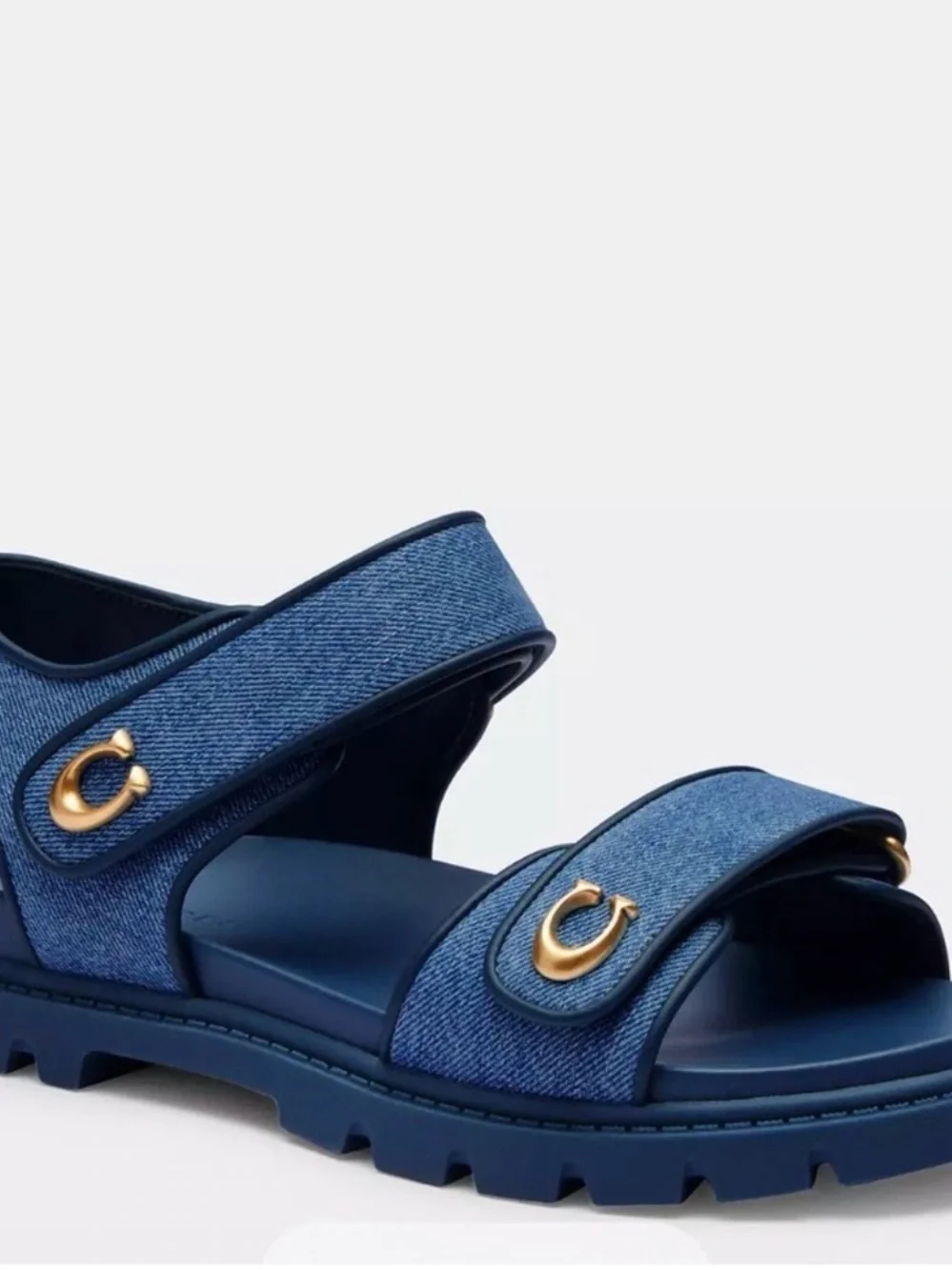 Coach double band straps sandals